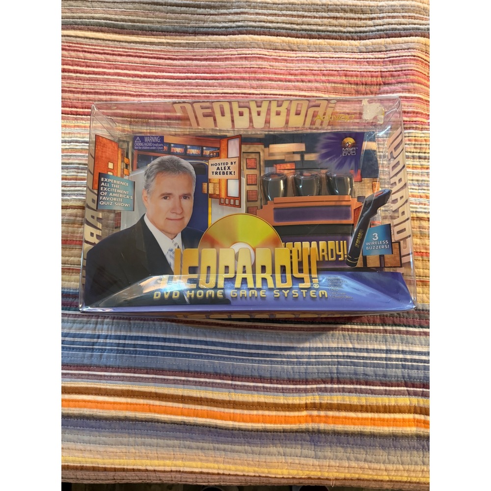 Jeopardy DVD Home Game System Alex Trebek MGA Entertainment Wireless Buzzers New